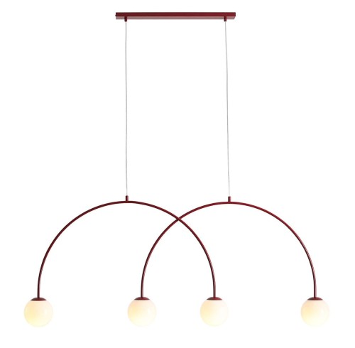 Lampa Wisząca Una 4 Red Wine L