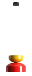Lampa wisząca Tula Dark Red Chilli + Mustard (klosze 30 + 23 cm)