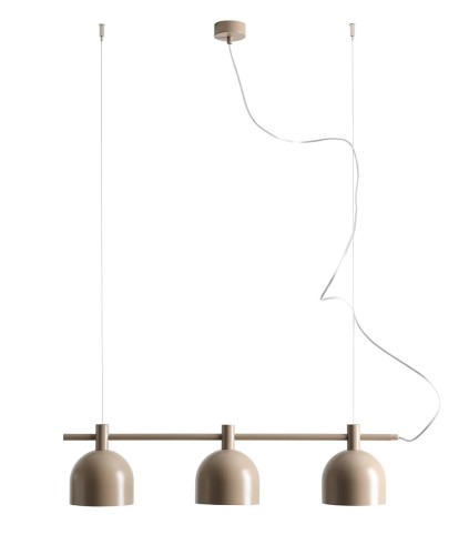Lampa Wisząca Beryl 3 Beige Beżowa