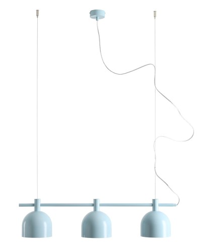 Lampa Wisząca Beryl 3 Baby Blue Niebieska