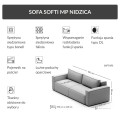 Sofa rozkładana Softi 3-osobowa 245 cm MP Nidzica 8