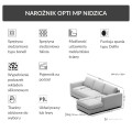 Narożnik Opti z funkcją spania  255 cm MP Nidzica 7