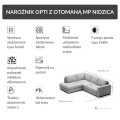 Narożnik Opti z funkcją spania i otomaną 255 cm MP Nidzica 6