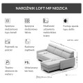 Narożnik z funkcją spania Loft 225 cm MP Nidzica 6
