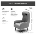 Fotel Figo z pufą MP Nidzica - Zestaw 5