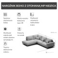 Narożnik Boho z otomaną MP Nidzica 290 cm 4