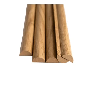 Lamele półokrągłe dąb naturalny 2,9x1,2x275 cm LEO
