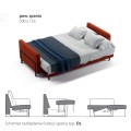 Sofa Modo z funkcją spania 222 cm MP Nidzica z ekspozycji 10