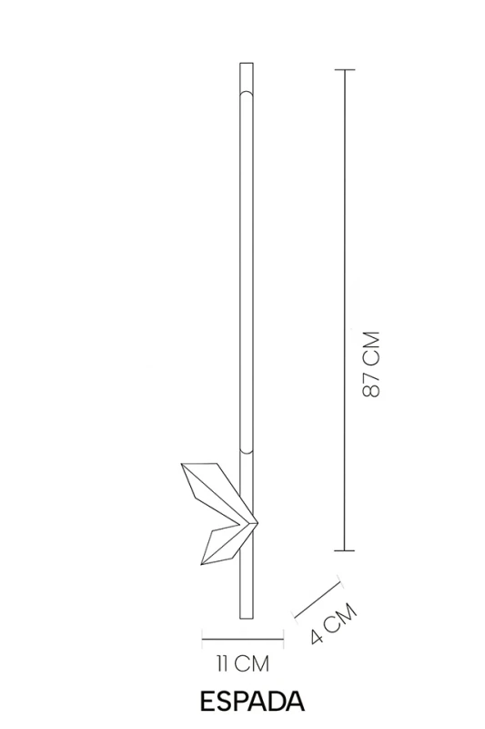 MOOSEE lampa ścienna ESPADA złota 4