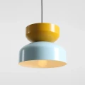Lampa wisząca Tula Dark Baby Blue + Mustard (klosze 30 + 23 cm) 2