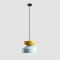 Lampa wisząca Tula Dark Baby Blue + Mustard (klosze 30 + 23 cm) 3