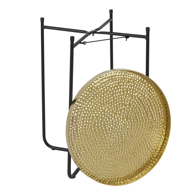 Stolik kawowy Alia 35 cm złoty/czarny 3