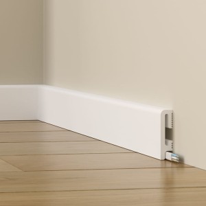 Listwa przypodłogowa biała 6 cm PF060 DuroFit