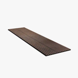 Akupanel 60x240 cm Orzech Angielski - lamele na czarnym filcu Woodupp