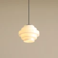 Lampa wisząca ze szklanym kloszem Plafon Filo Milky M (fi 14) 4