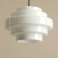  Lampa Wisząca ze szklanym kloszem Plafon Filo Milky L (fi 22) 3