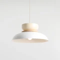 Lampa wisząca Aldo Light White Gloss + Cream (47+ 23+ wood) 3