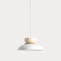 Lampa wisząca Aldo Light White Gloss + Cream (47+ 23+ wood) 1