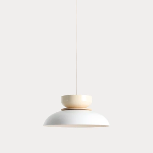 Lampa wisząca Aldo Light White Gloss + Cream (47+ 23+ wood)