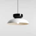 Lampa wisząca Aldo Dark White Gloss + Black Gloss (47+ 23+ wood) 3