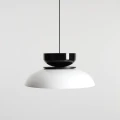 Lampa wisząca Aldo Dark White Gloss + Black Gloss (47+ 23+ wood) 4