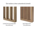 Ścianka z lameli – Laminat – gotowy zestaw 211–275 cm L3D 10