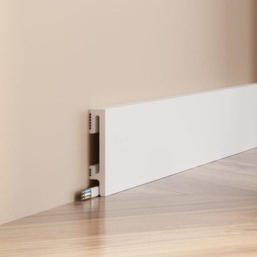 Listwa przypodłogowa biała 8 cm PF081 DuroFit