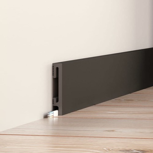 Listwa przypodłogowa czarna 8 cm PF081B DuroFit