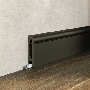 Listwa przypodłogowa czarna 8 cm PF082B DuroFit