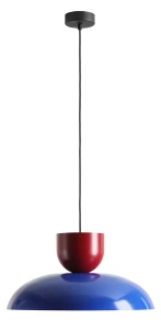 Lampa wisząca Ella Dark Cobalt + Red Wine (47 + 15)
