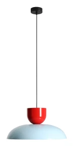 Lampa wisząca Ella Dark Baby Blue + Red Chilli (47 + 15)