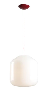 Lampa wisząca Flask Cherry XL z bordowym kablem