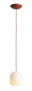 Lampa wisząca Flask Terra S z ceglastym kablem