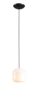 Lampa wisząca Flask Orchid S z czarnym kablem