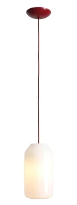 Lampa wisząca Flask Cherry M z bordowym kablem