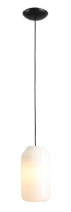 Lampa wisząca Flask Orchid M z czarnym kablem