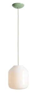 Lampa wisząca Flask Sage L z zielonym kablem