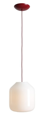 Lampa wisząca Flask Cherry L z bordowym kablem