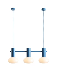 Lampa wisząca Flo 3 Sky S Niebieska