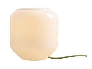 Lampa biurkowa Flask Sage S z zielonym kablem