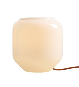 Lampa biurkowa Flask Terra S z ceglastym kablem