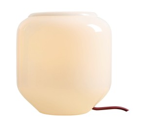 Lampa biurkowa Flask Cherry S z bordowym kablem