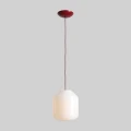 Lampa wisząca Flask Cherry L z bordowym kablem 4