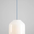 Lampa wisząca Flask Sapphire L z błękitnym kablem 4