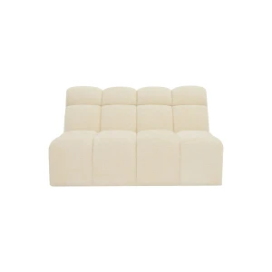Sofa Lizbona 2 bez podłokietników pikowana 140 cm