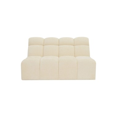 Sofa Lizbona 2 bez podłokietników pikowana 140 cm