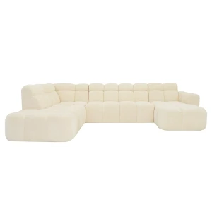 Narożnik modułowy U Lizbona pikowany 329 cm
