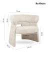 MaMaison fotel MADAME beżowy 9