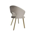 Krzesło tapicerowane Aura noga złota metalowa profil 5