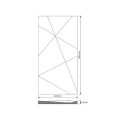 Panel ścienny 3D Kryształ PB05C Cliff Beton 7